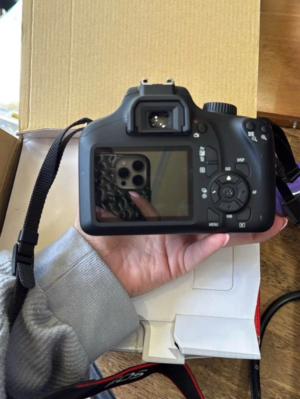 Canon Black DSLR Camera Body with Strap